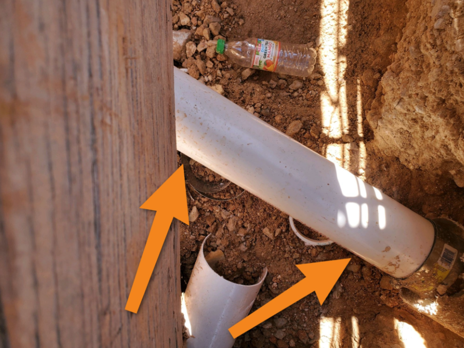 Drain line not relieved Pre-pour foundation inspection Austin